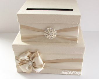 Caja para tarjetas de boda, caja dorada para tarjetas de boda, caja moderna para tarjetas, caja para tarjetas con ranura, portatarjetas de boda, caja para tarjetas de regalo de boda, caja para dinero, personalizada