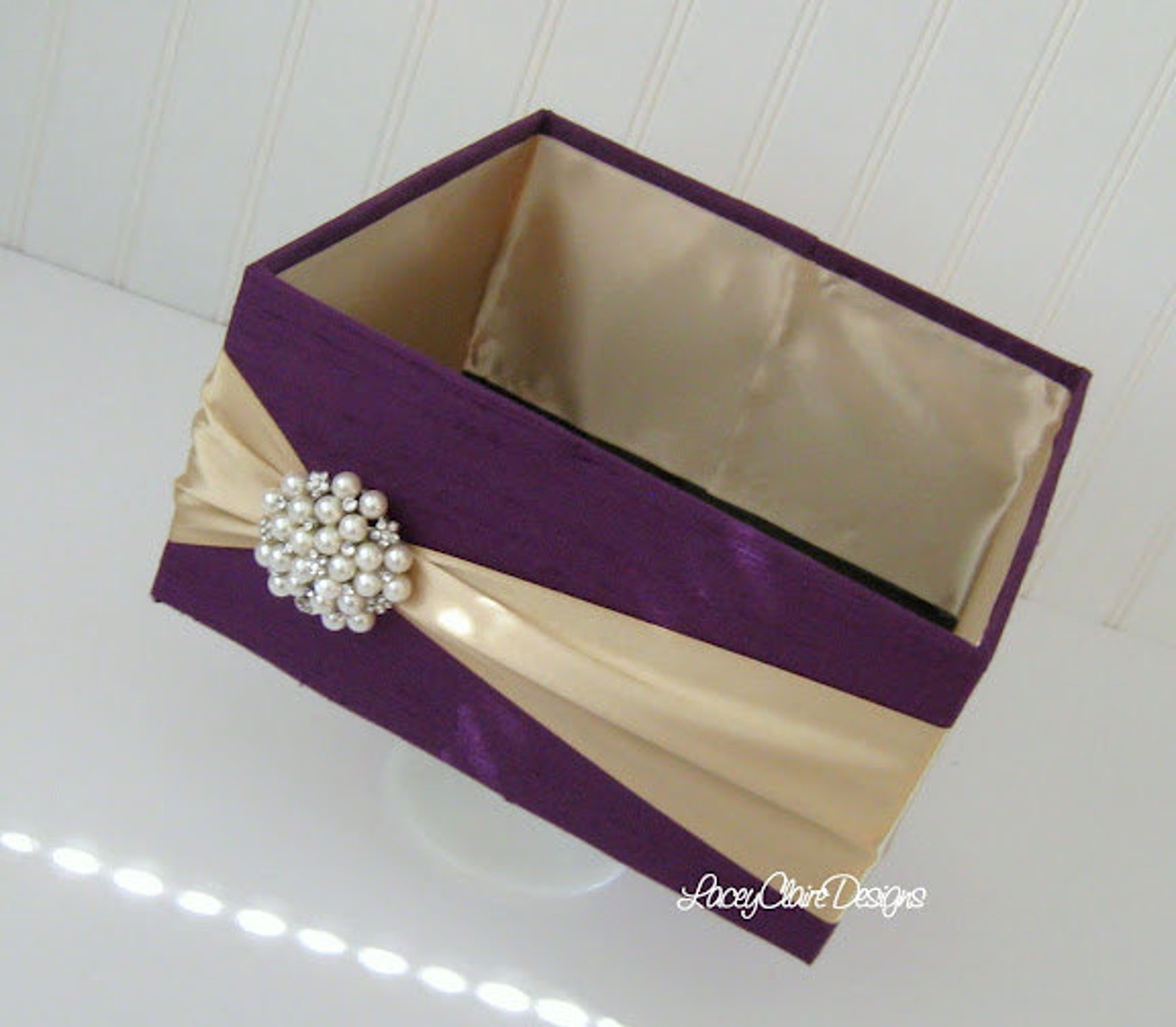 Event Program Box Wedding Program Box | Box for Wedding Fans | Amenities Box | Powder ...