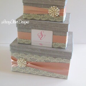 Wedding Gift Box, Card Box, Money Holder Custom Made image 2