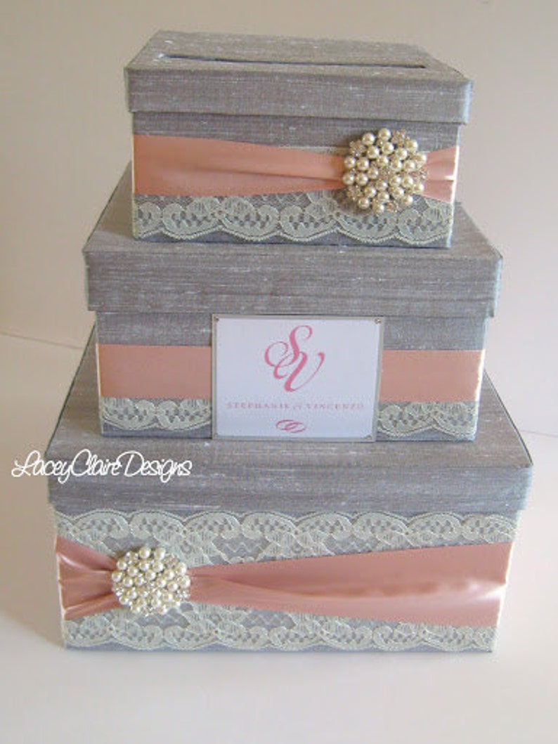 Wedding Gift Box, Card Box, Money Holder Custom Made image 4