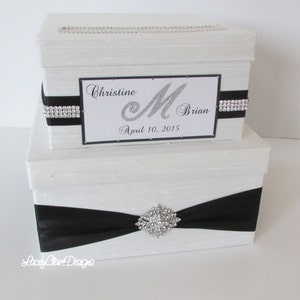 Wedding Card Box, Bling Card Box, Rhinestone Money Card Holder Custom Made