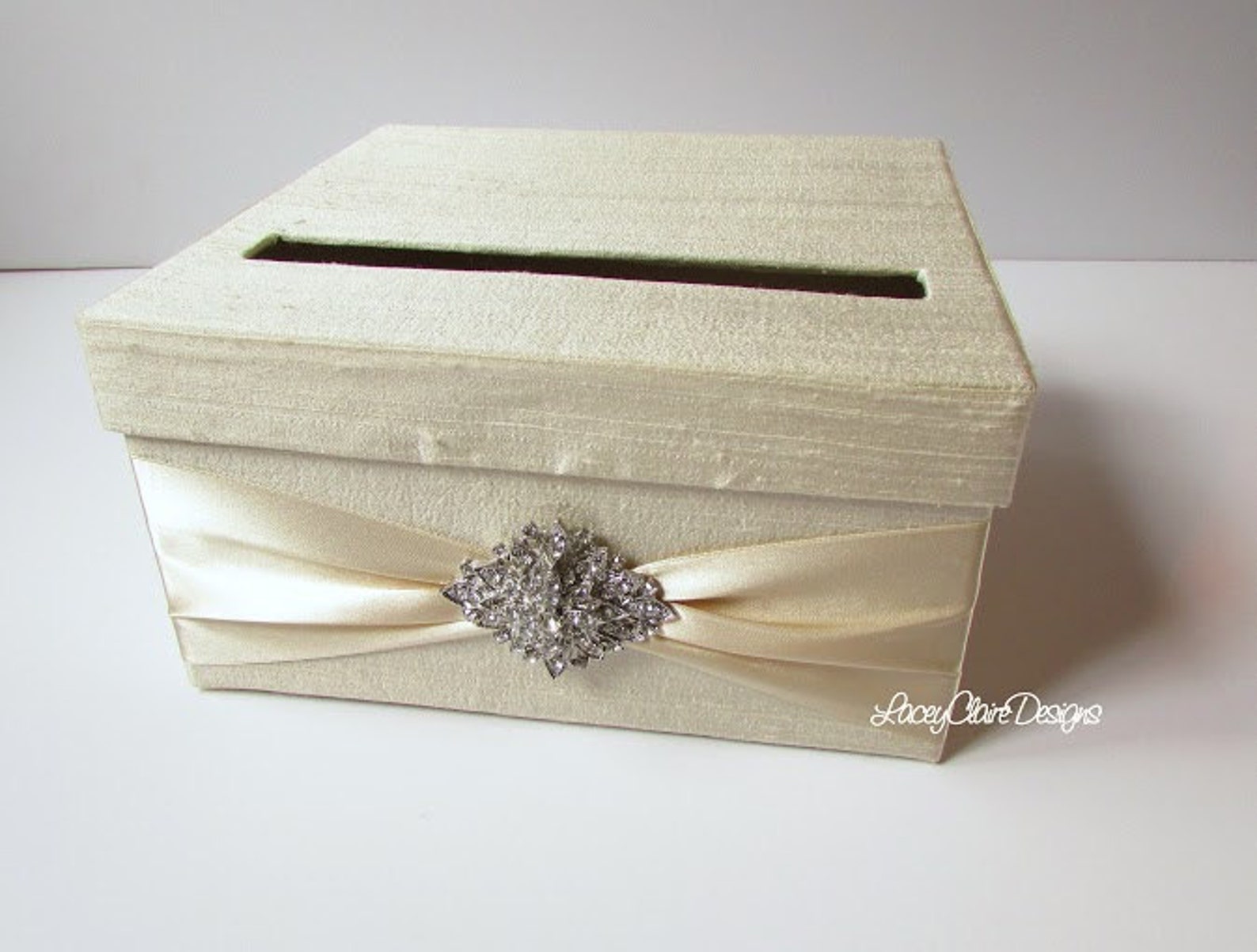 Ivory Bridal Shower Card Box Baby Shower Card Holder Small Etsy
