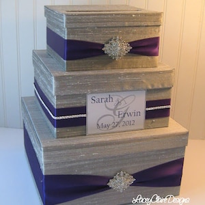 Wedding Gift Box, Card Box, Money Holder Custom Made image 1