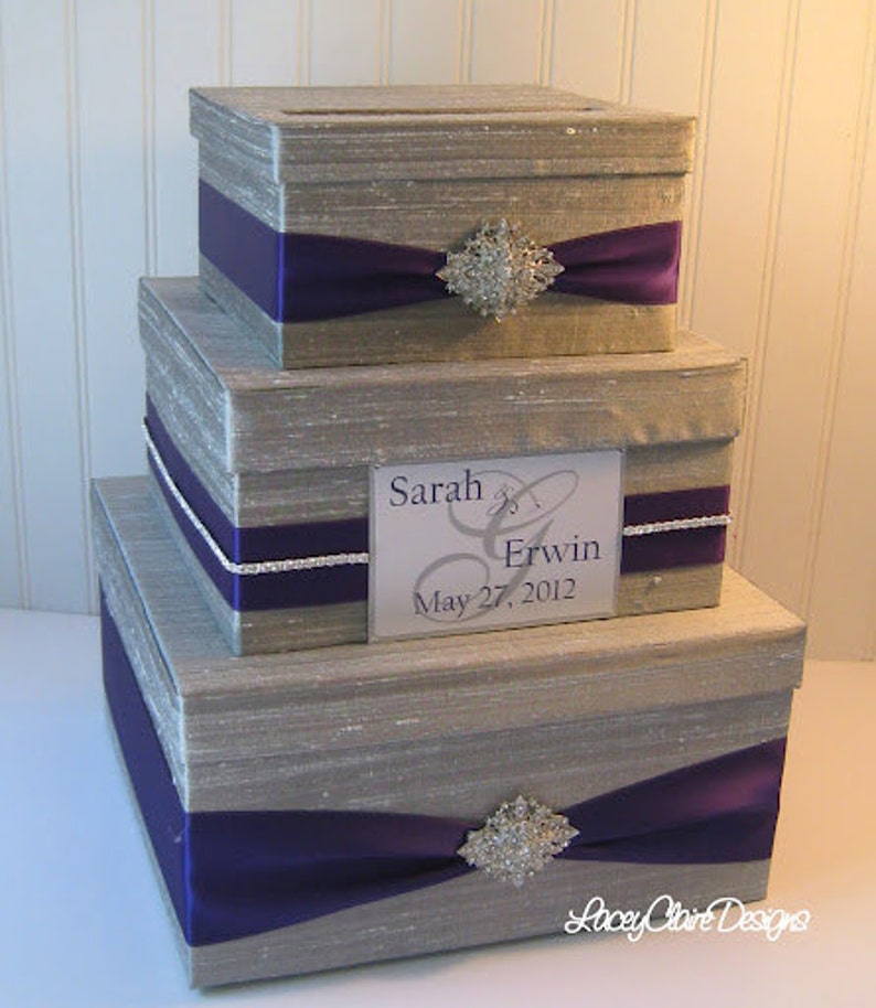 Wedding Gift Box, Card Box, Money Holder Custom Made image 1