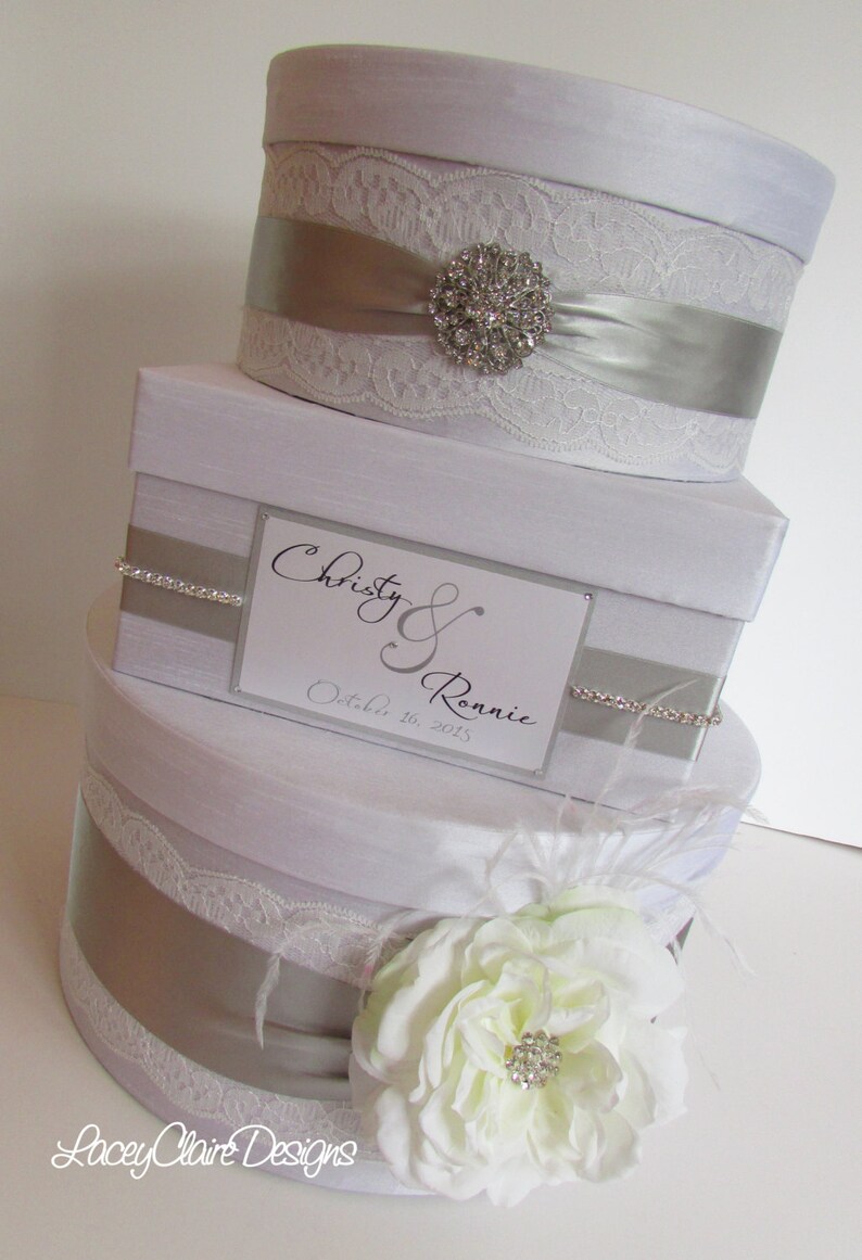 Wedding Card Box Custom Money Box Post Box Bridal Shower Money Holder - 