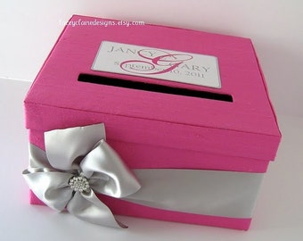 Custom Wedding Card Boxes Wedding Gift Card Box Wedding Card Holder Money Card Box - Custom Made to Order