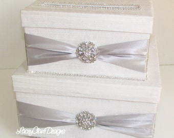 Wedding Card Box, Bling Card Box, Rhinestone Money Card Holder, Money Box, Custom Made