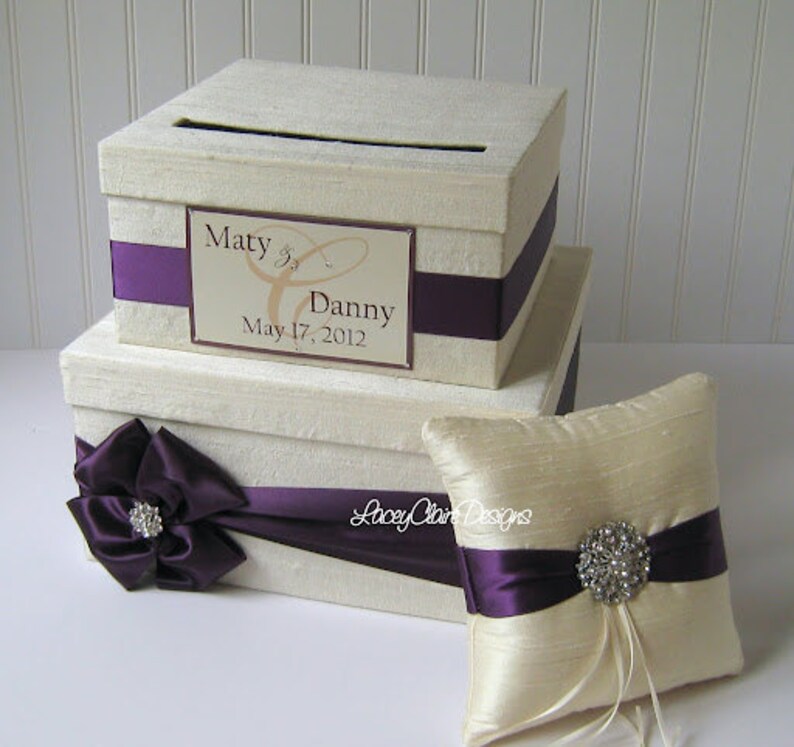 Ring Bearer Pillow Custom Wedding Ring Pillow Dupioni Silk Etsy