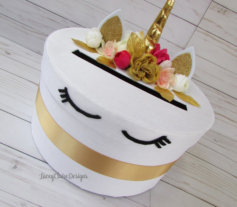 Unicorn Card Box Unicorn Party Unicorn Card Holder Unicorn Etsy