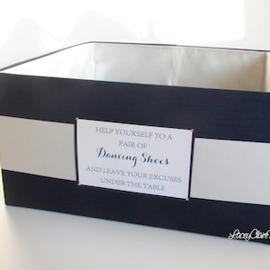 Flip Flop Box, Tanzschuh Halter, Schal Box, Pashmina Halter, Hochzeitskarte Box