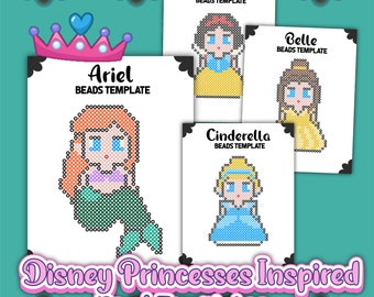 Princess Perler Bead Designs