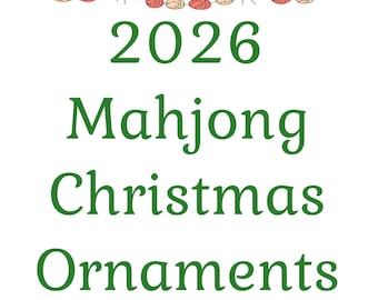 Mahjong Christmas Ornaments - You Choose