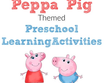 Peppa Pig Preschool Learning Activities