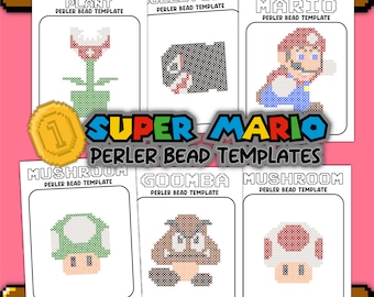 Super Mario Perler Bead Designs