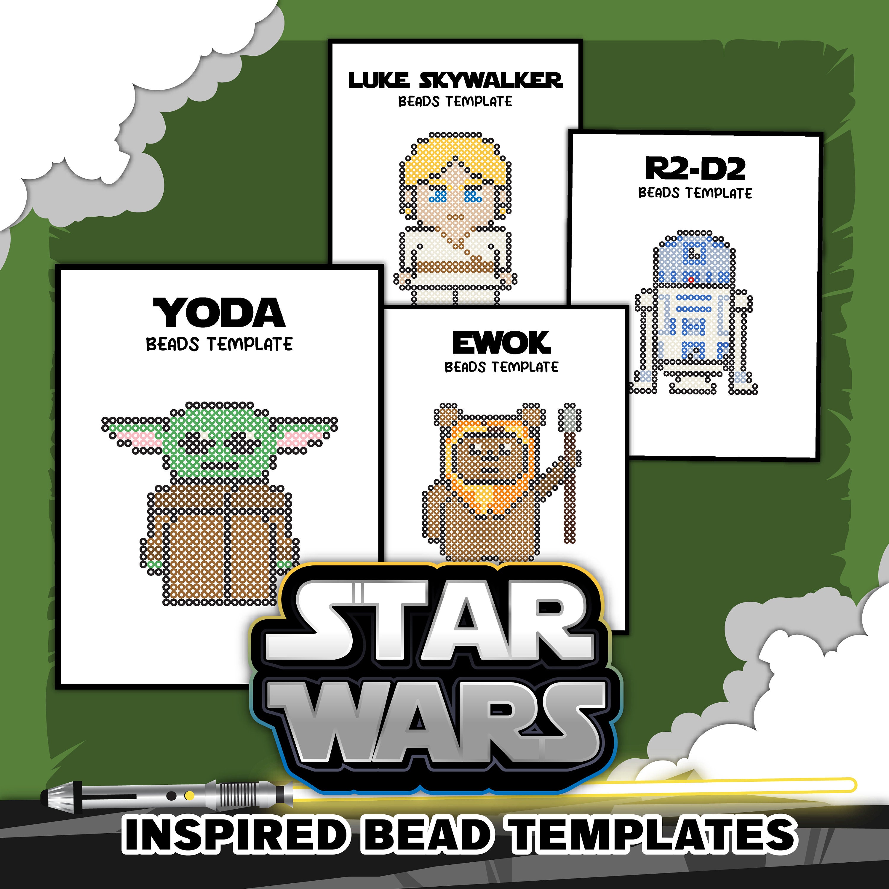 Star Wars Perler Bead Designs Etsy