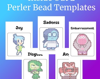 Inside Out 2 Perler Bead Templates