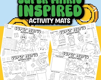 Super Mario Activity Mats