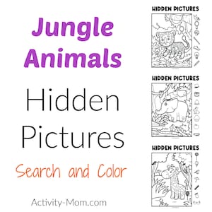 Jungle Animal Hidden Pictures