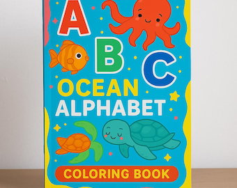 Ocean Alphabet Malbuch | Meerestiere A-Z (PDF)