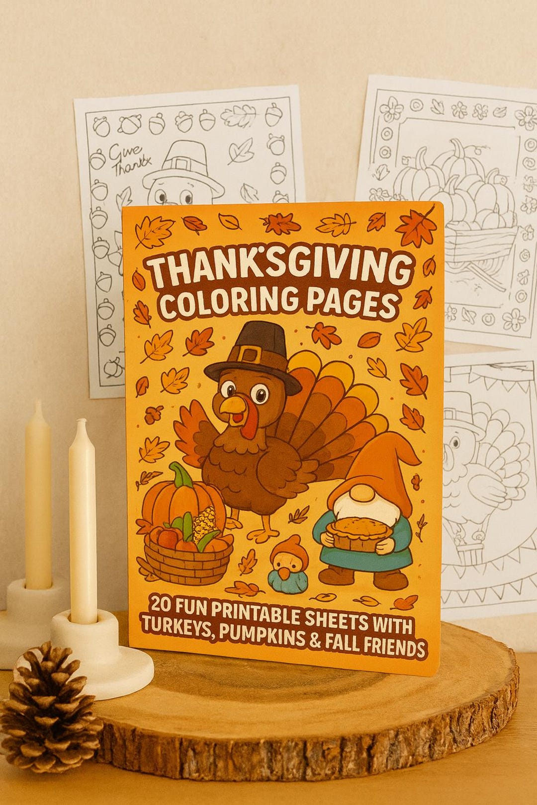 Thanksgiving Coloring Pages for Kids – 20 Printable Fall Activity ...