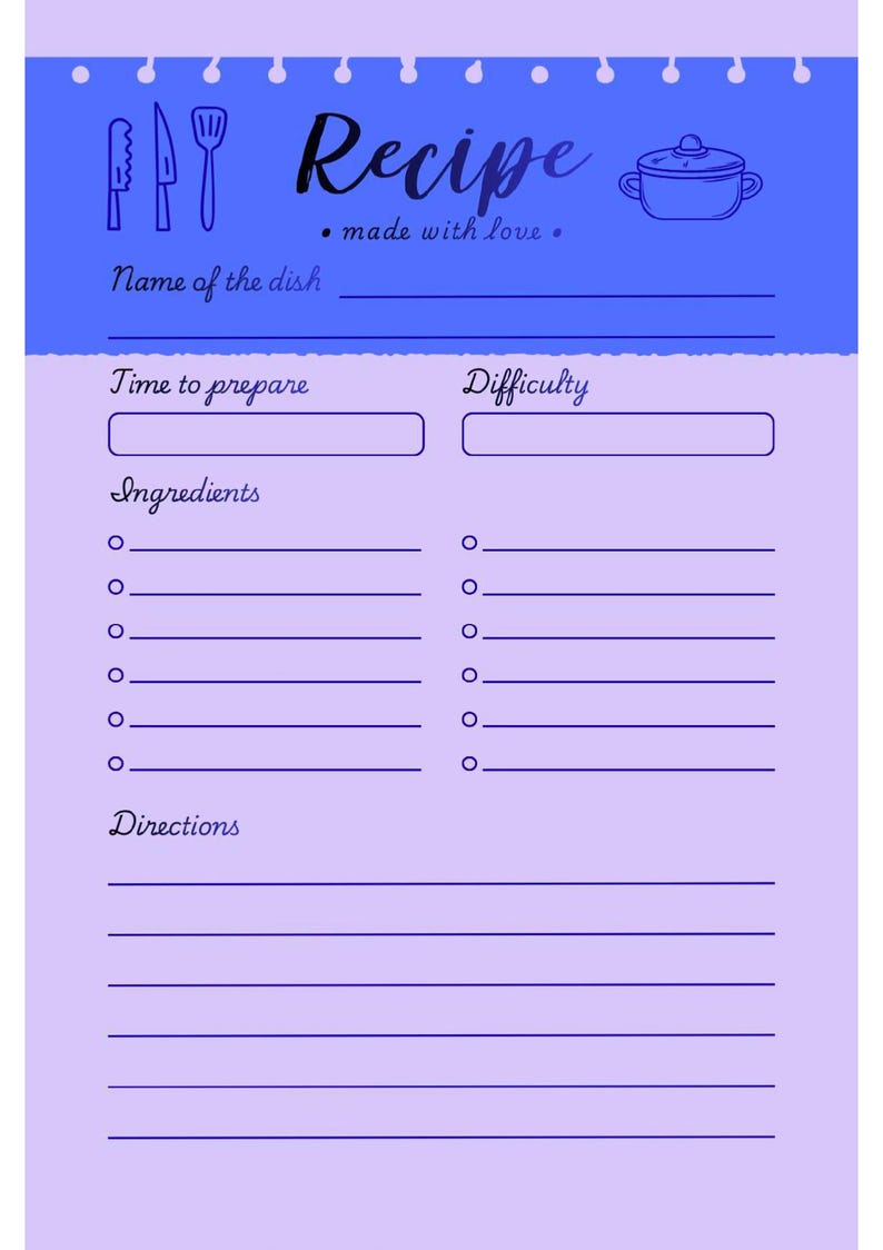 30 Healthy Recipes | Printable Cookbook + Recipe Cards (digital ...