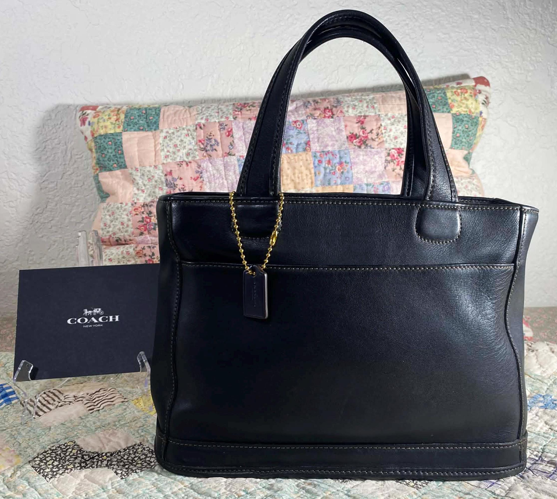 Vintage Coach Bleecker Satchel 9303 Leather Tote Handbag Purse Bag