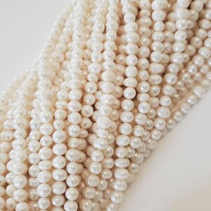 White Potato Pearl, White Pearl, Freshwater Pearl, White Pearl Beads, Potato Pearl, Pearl, Pearl Beads, Gemstone, Beads
