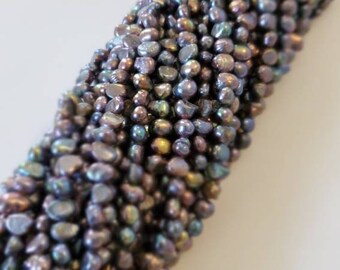 Peacock Pearl, Darker Grey Pearl, gray Pearl, Baroque Pearl, Freshwater Pearl, Pearl, Gemstone Pearl, Gemstone, Gray beads