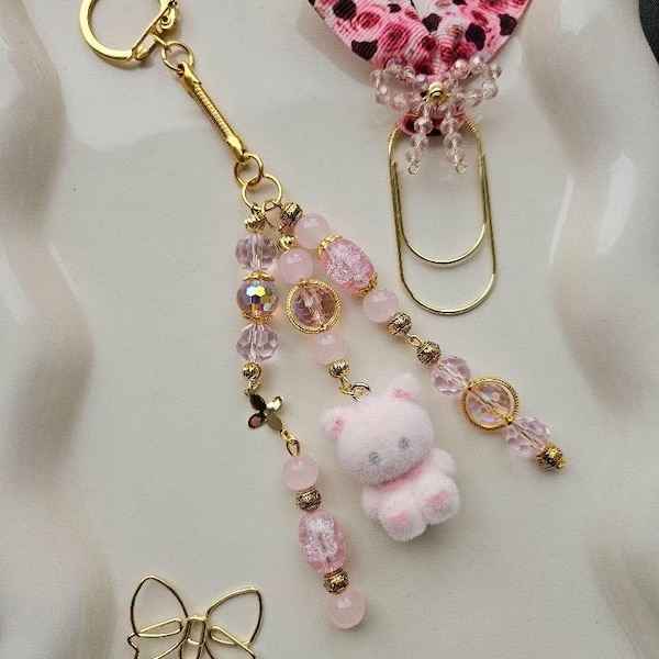 Special A6 Binder Charms, Bag Charms, Glass Beads