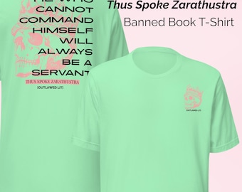 Nietzsche 'Also sprach Zarathustra' T-Shirt: Philosophie Geschenk, Bücherwurm Tee