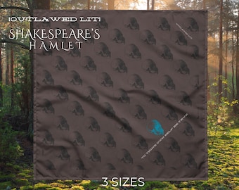 Shakespeare Hamlet Bandana: Be True für Dein Selbst, Geschenk für Bücherwürmer