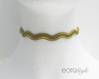 Gold Choker Necklace, Wedding Necklace, Sexy Choker, Lace Choker, Women's Fashion Jewelry, Bridesmaid Necklace, Prom Choker, Holiday Gift