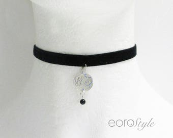 Choker, Black Choker, 90s Choker, Velvet Choker, Wedding Necklace, Bridesmaid Jewelry, Wedding Choker, Sexy Choker Prom Necklace Gift idea