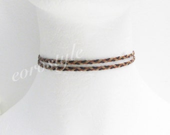 Thin Brown Choker, Sexy Choker, Gothic Choker, Choker Necklalce, 90s Choker, High Quality, Skinny, Minimal, Sexy, Fashion, Custom Fit