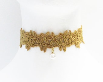 Choker, Lace Choker,  lace choker necklace, Wedding Necklace, Boho Jewelry Necklace, Women's Fashion Jewelry, Prom Choker, Gift under 20