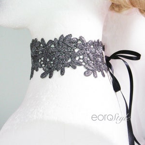 Metallic Lace Choker, Choker Necklace, Bride Necklace, Bride Jewlery, Statement Necklace, Lace Choker, Victorian Lace Choker Bridesmaid Gift