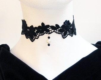 Black Choker, Lace Choker, Choker necklace, Simple Wedding Necklace, Gothic Choker, Mother of Bride Jewelry, Sexy Choker, Mothers day gift