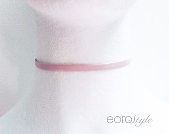 1/4" Soft Black Leather Choker, Boho Jewelry, Black Choker, Gothic Choker Necklalce, 90s choker, Boho Jewelry, Minimal Jewelry