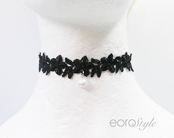 Simple White Lace Choker Victorian Wedding Necklace Lilac Bridesmaid Jewelry Kpop Sexy Jewelry Statement Necklace Prom Valentines Day Gift