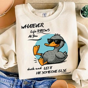 Cool Duck PNG | Funny Duck Clipart with Sunglasses | Cartoon Duck Illustration | Chill Duck Digital Download | Transparent Background