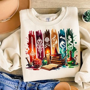 Fantasy D&D PNG für T-Shirt - RPG Zaubererhut, Tränke, Würfel, magische Symbole, Dungeons and Dragons T-Shirt Design PNG - Fantasy Würfel, Tränke