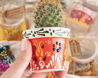 Handgefertigte Keramik Sukkulenten Bevorzugungen: Boho Hochzeit, Brautparty Geschenke