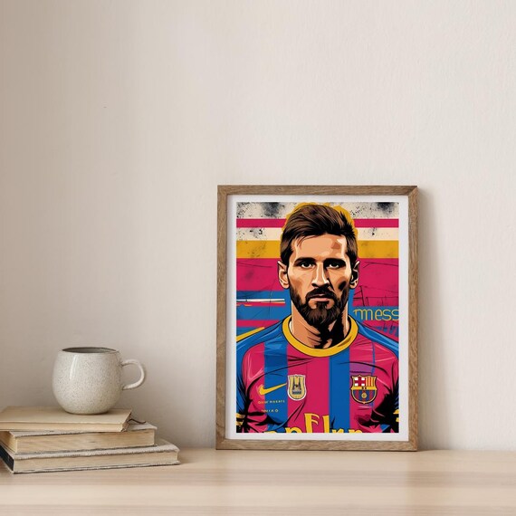 Magic Canvas Art - Immagini sportive di Messi Barca su tela 1