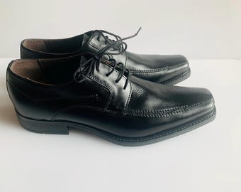 NEW Men’s Marco Battisti Black Dress Leather shoes, Size 43 UK (10- 10.5)