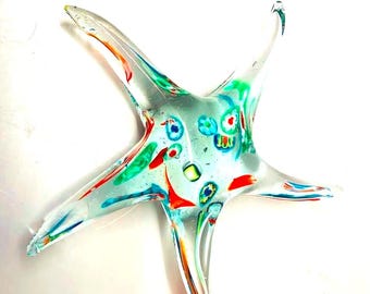 Large Glass Starfish Art