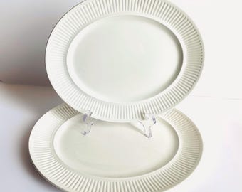 Vintage Johnson Bros Athena Oval Platters, Ironstone Service ware made in England