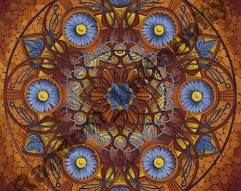 Premium Mandala print "Copper"