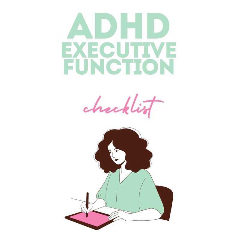 ADHD Executive Function Checklist - PDF Downloadable Printable - Pink ...