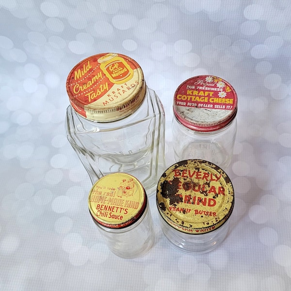Kraft Cheese Jars Etsy