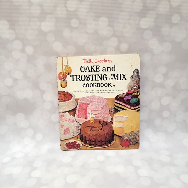 1966 Cake and Frosting Mix Cookbook First Edition